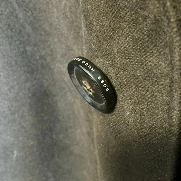 Hugo Boss brown inside zipped jacket button  coat - Picture 3 of 11